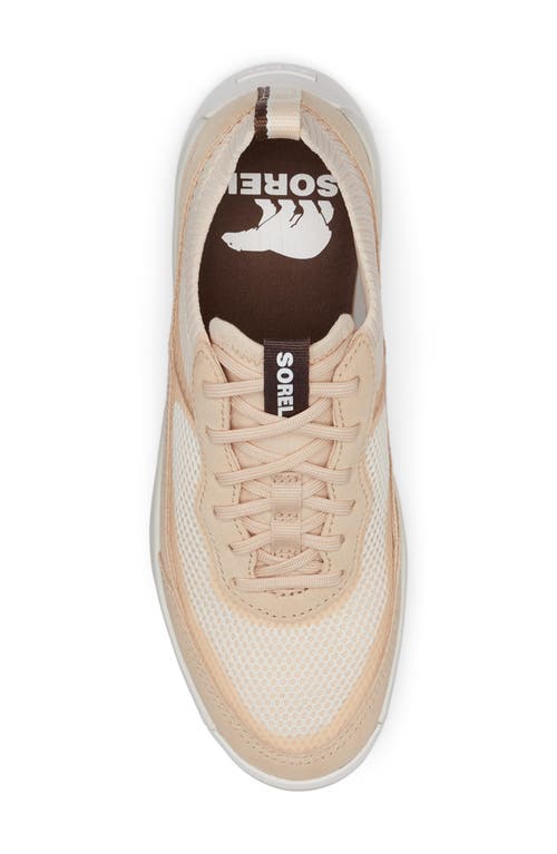Sorel Ona 503 Low Top Platform Sneaker In White Peach/nova Sand