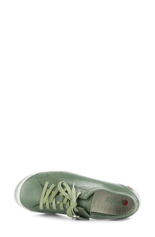 Softinos By Fly London Isla Sneaker In 632 Olive Washed Leather