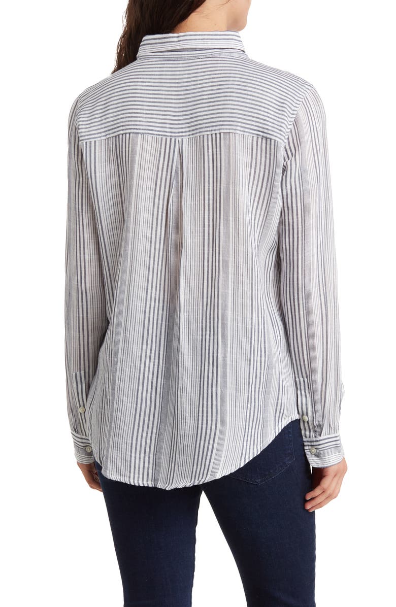 Lucky Brand Mixed Stripe Pocket Button-Up Shirt | Nordstromrack