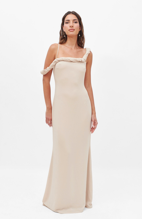 Shop Nanas Nana's Yara Maxi In Light Beige