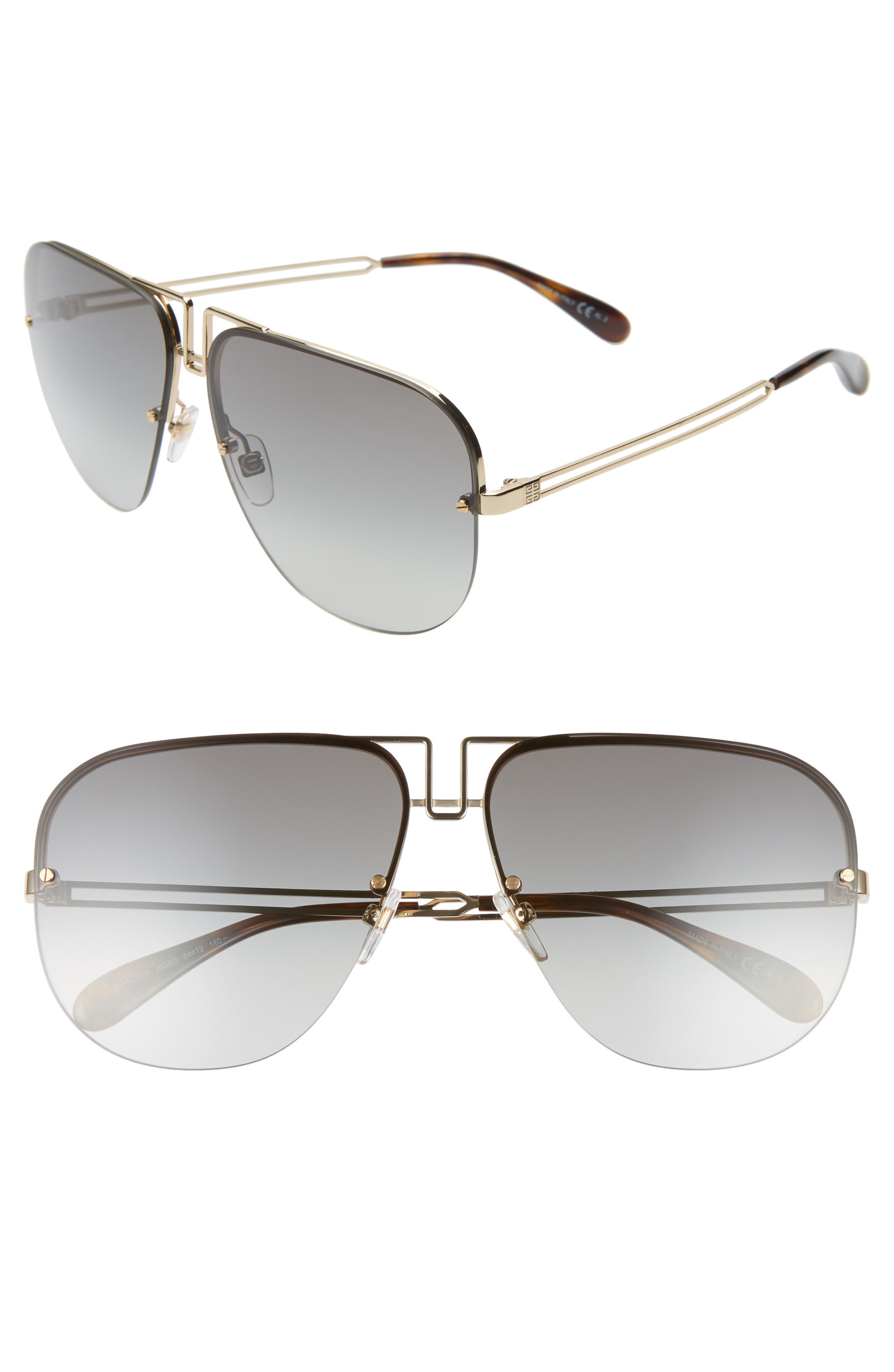 Givenchy 64mm Oversize Aviator Sunglasses | Nordstrom