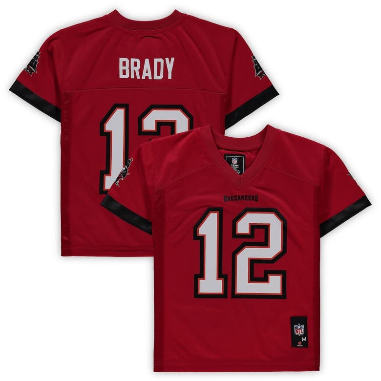 OUTERSTUFF PRESCHOOL TOM BRADY RED TAMPA BAY BUCCANEERS REPLICA PLAYER JERSEY