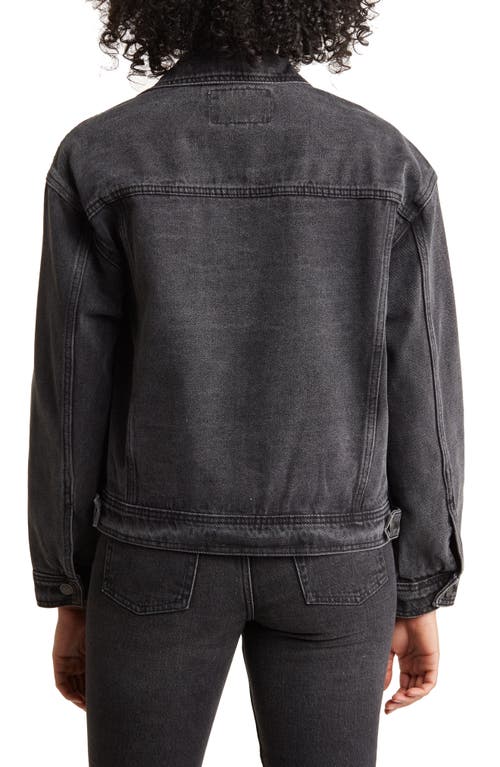 Shop Walter Baker Shawna Denim Jacket In Black Wash