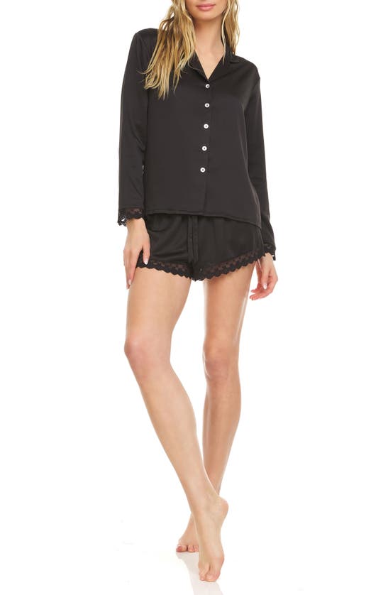 Click to view more detailed imagery on our partner's website Flora Nikrooz Victoria Short Pajamas In Black