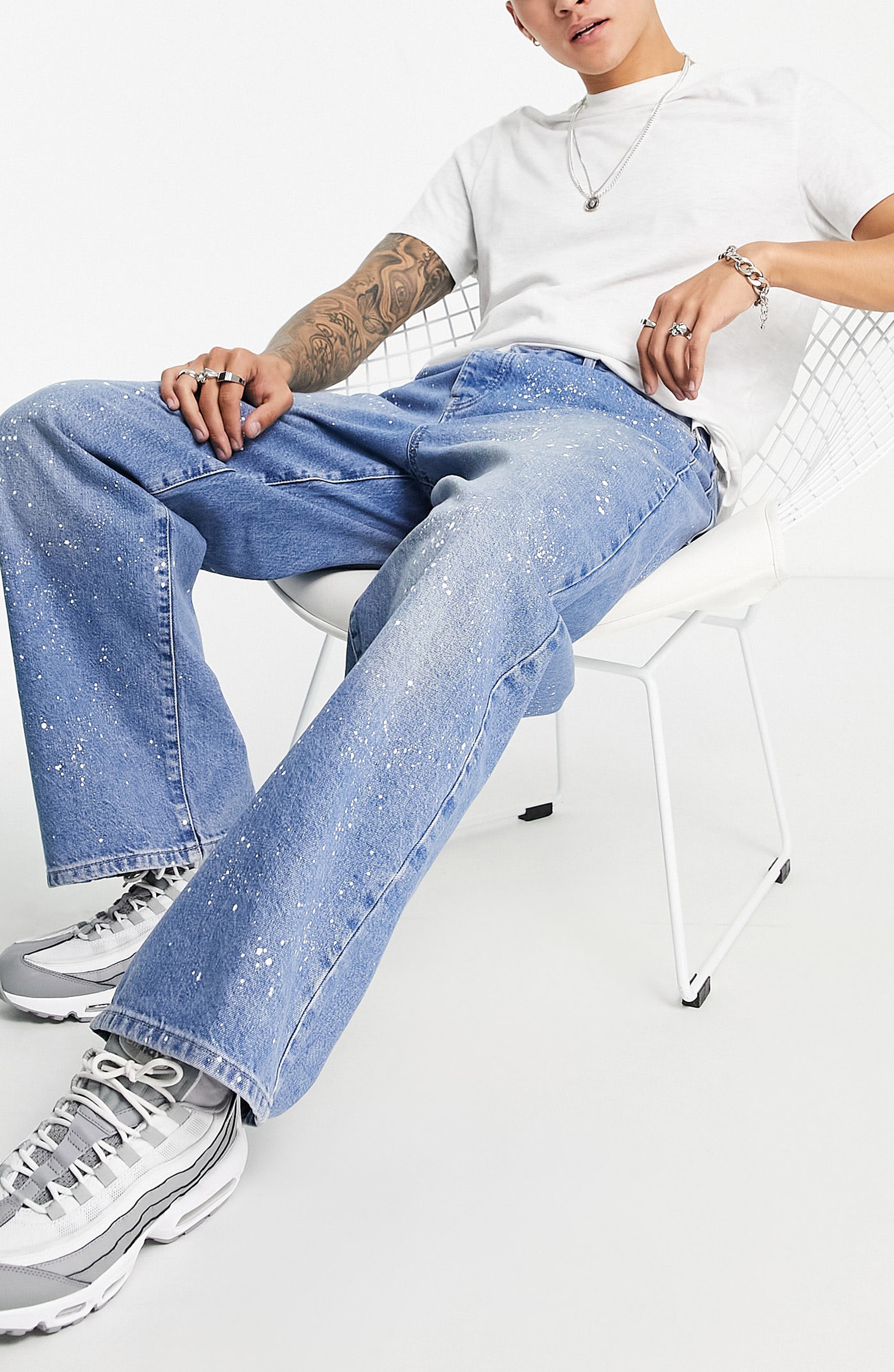 Topman Men's Paint Splatter Extreme 