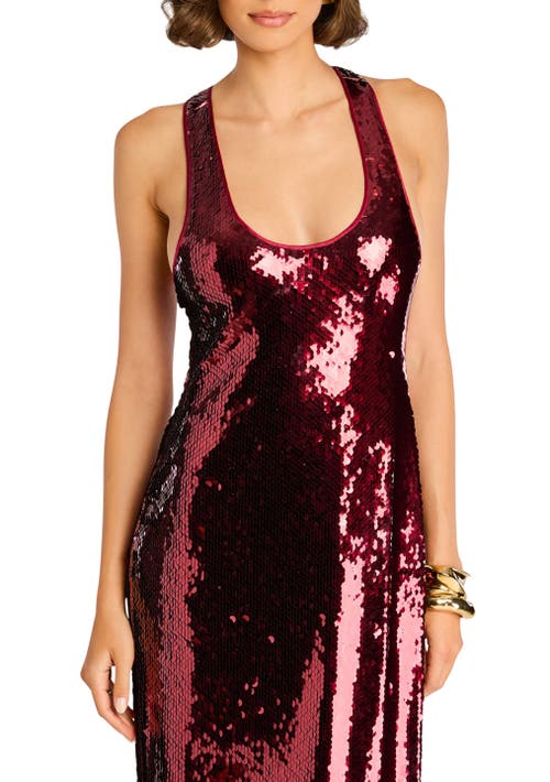 Shop Retroféte Retrofête Bella Sequin Dress In Port