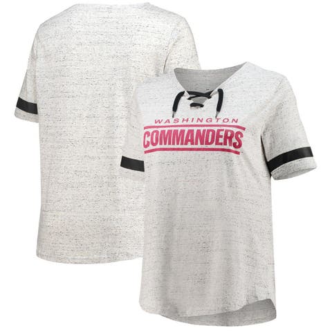 Women's Fanatics Branded Navy/White Dallas Cowboys Blitz & Glam Lace-Up V-Neck  Jersey T-Shirt