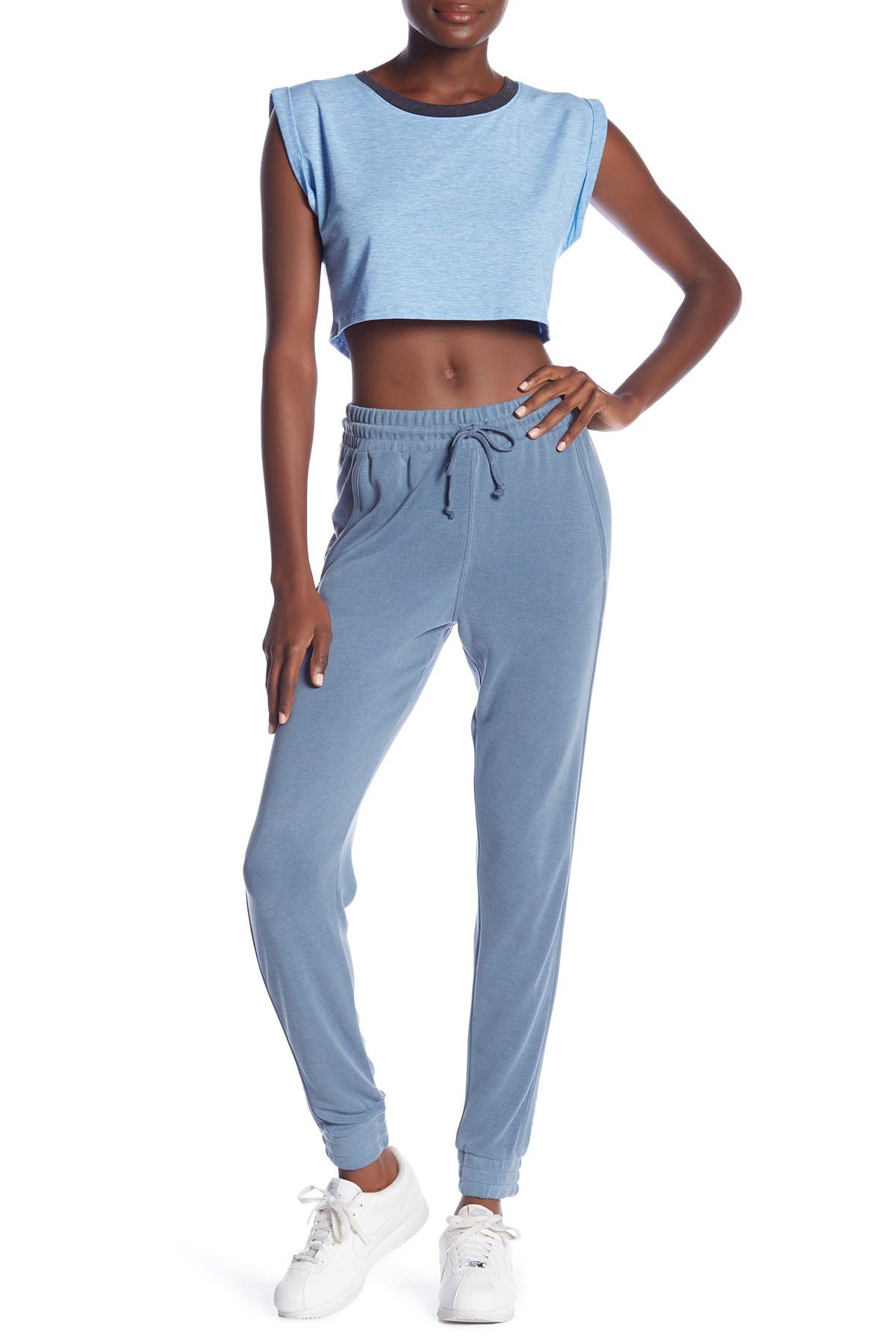 free people denim joggers