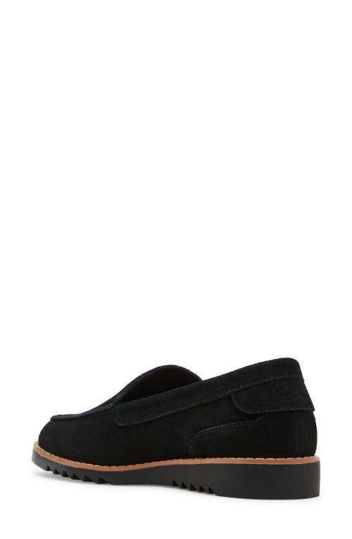 Shop Blondo Libra Waterproof Loafer In Black Suede