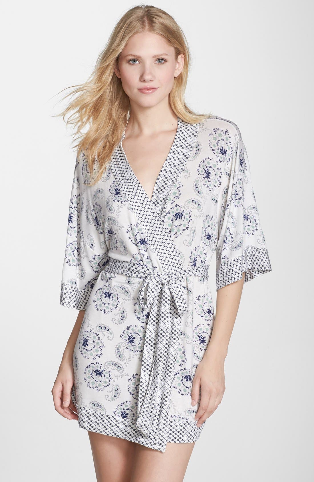 Eberjey Print Kimono Short Robe Nordstrom