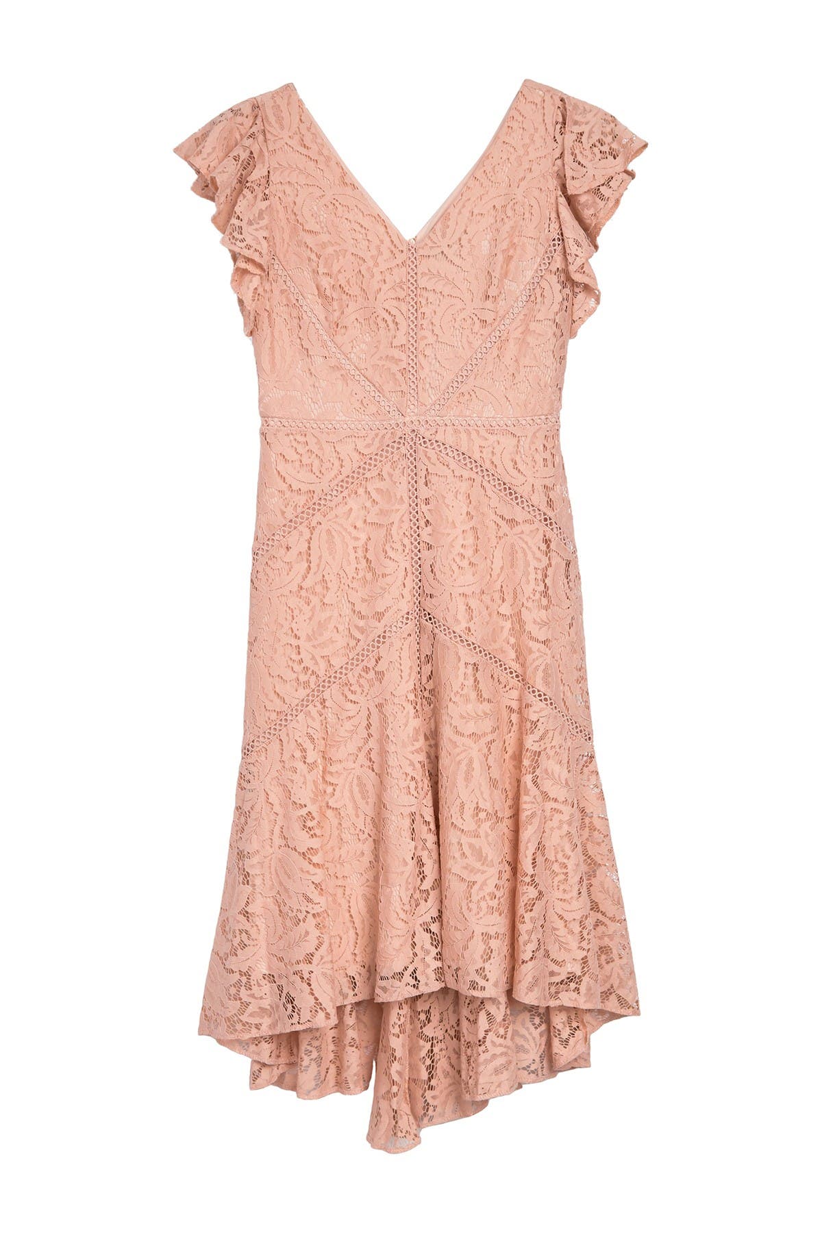 Taylor | Stretch Lace Flutter Sleeve Dress | Nordstrom Rack