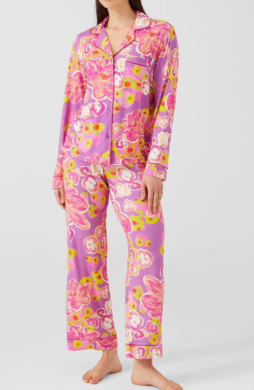 Alivia Sofia Print Pajamas in Floral Pond Sugar Plum 