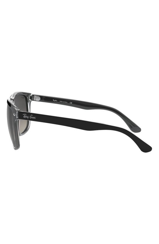Ray Ban Boyfriend 60mm Flat Top Sunglasses In Grey Gradient