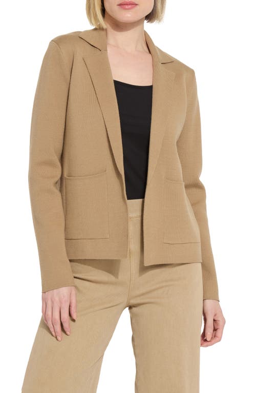 Shop Lyssé Goldie Knit Blazer In Nutshell