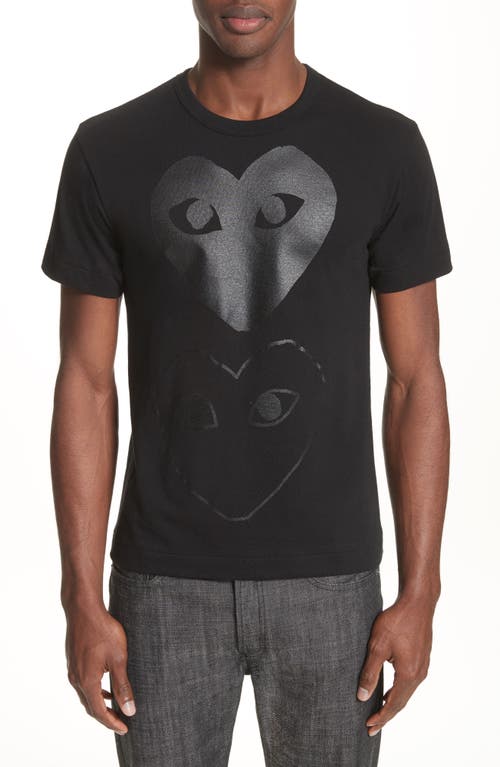 Comme des Garçons PLAY Graphic T-Shirt Black at Nordstrom,