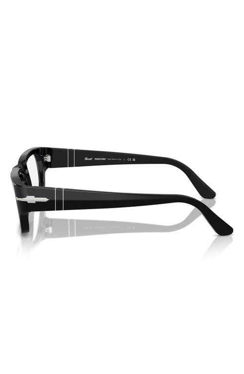 Persol Adrien 58mm Rectangular Optical Glasses In Black