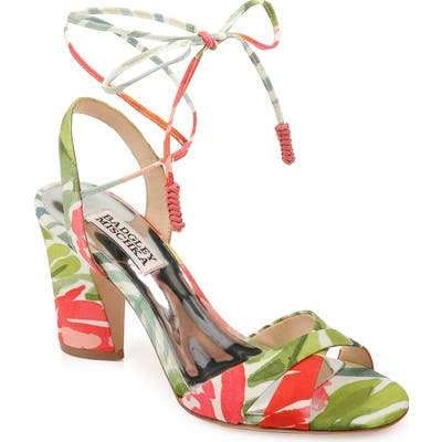 Badgley Mischka Journey Lace-Up Sandal- Green