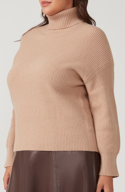 Estelle Cadence Turtleneck Sweater In Beige