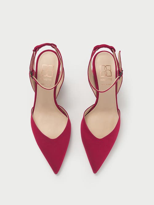 Shop Mavette Aurora Pump In Burgundy