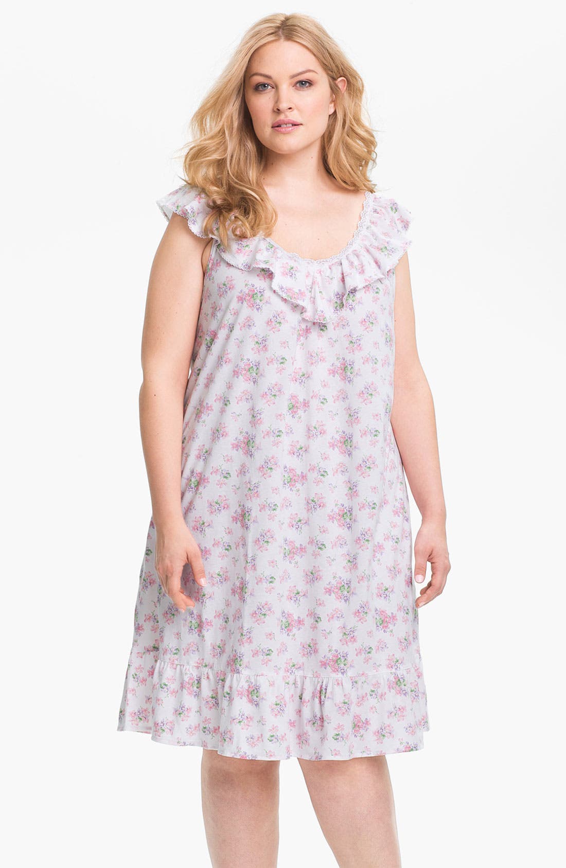 Lauren Ralph Lauren Sleepwear Short Ruffle Nightgown (Plus) Nordstrom
