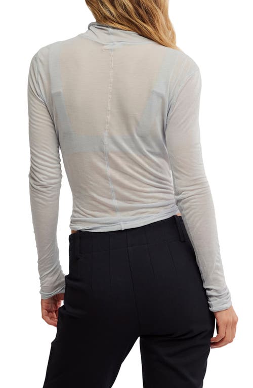 Free People On Air Sheer Sweater In Moonrock