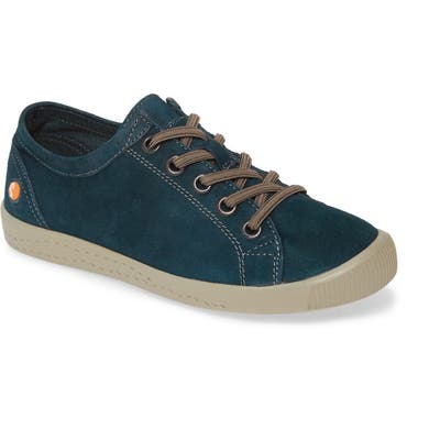 Softinos By Fly London Isla Distressed Sneaker - Blue