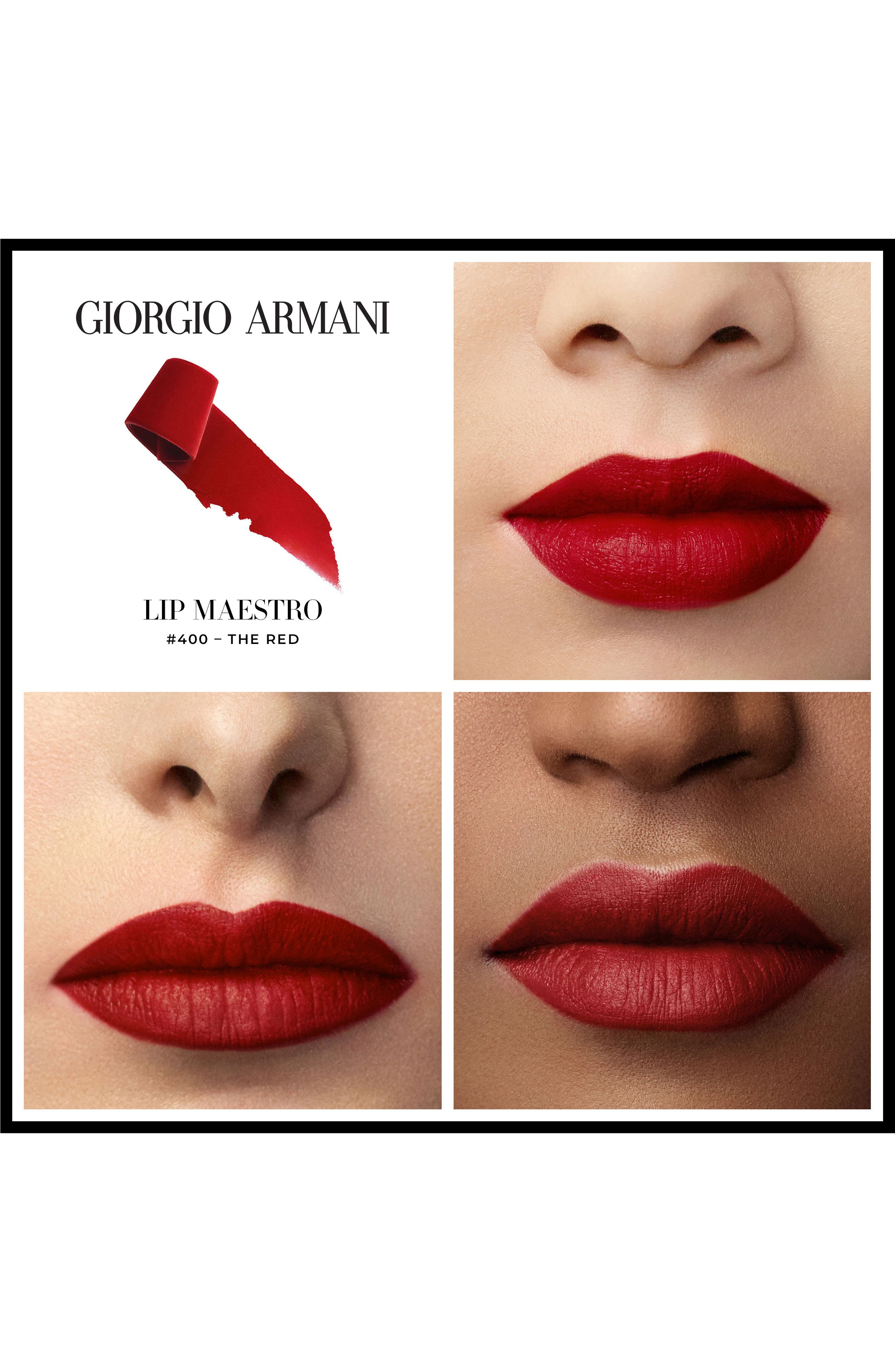 giorgio armani lip maestro 400 the red