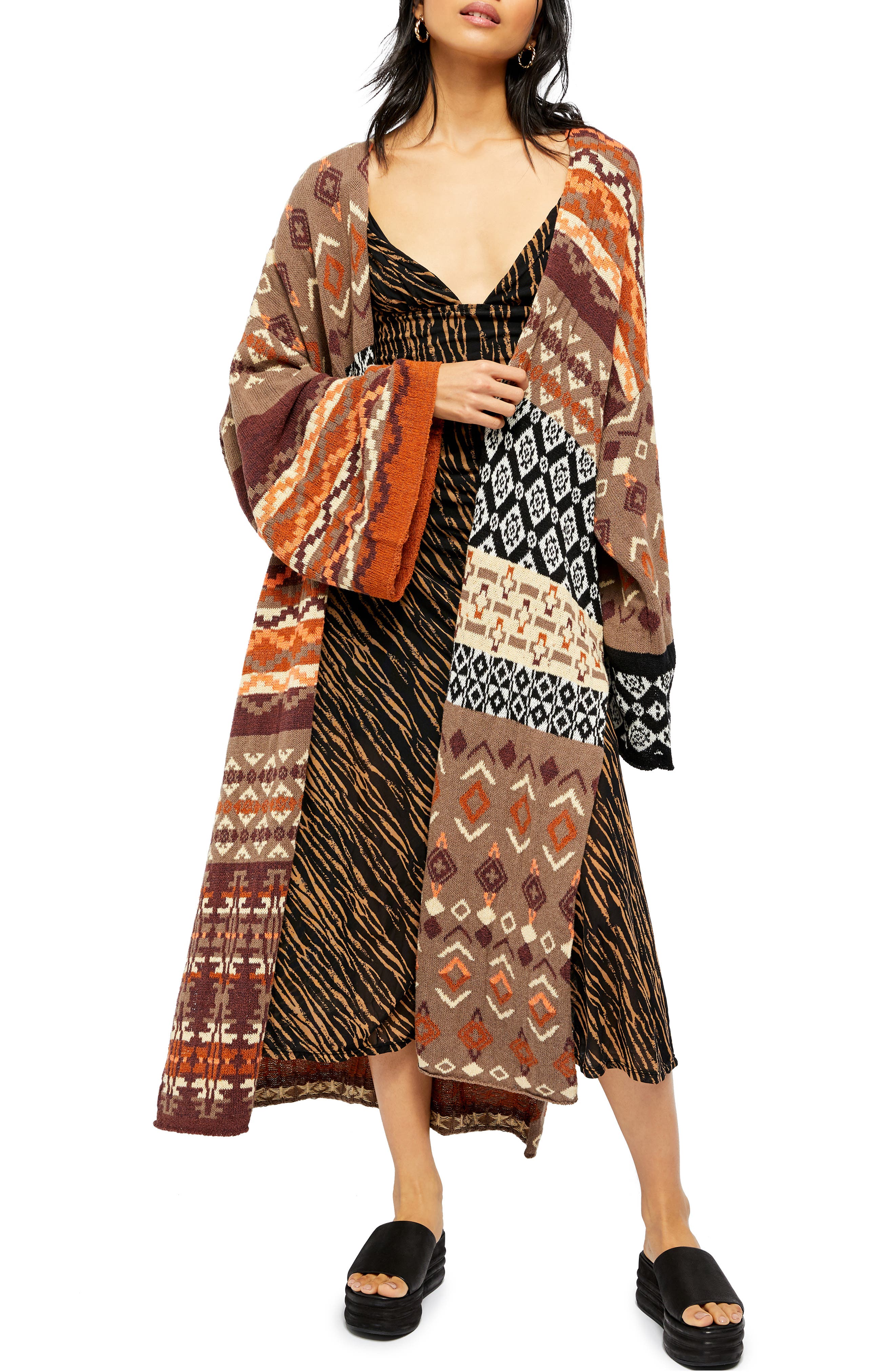 Free People Landmark Longline Cardigan 