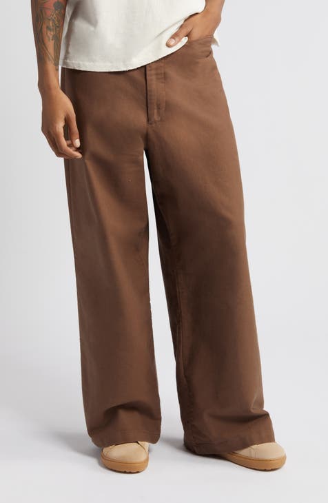 Utility Pocket Wide Leg Tailored Trousers