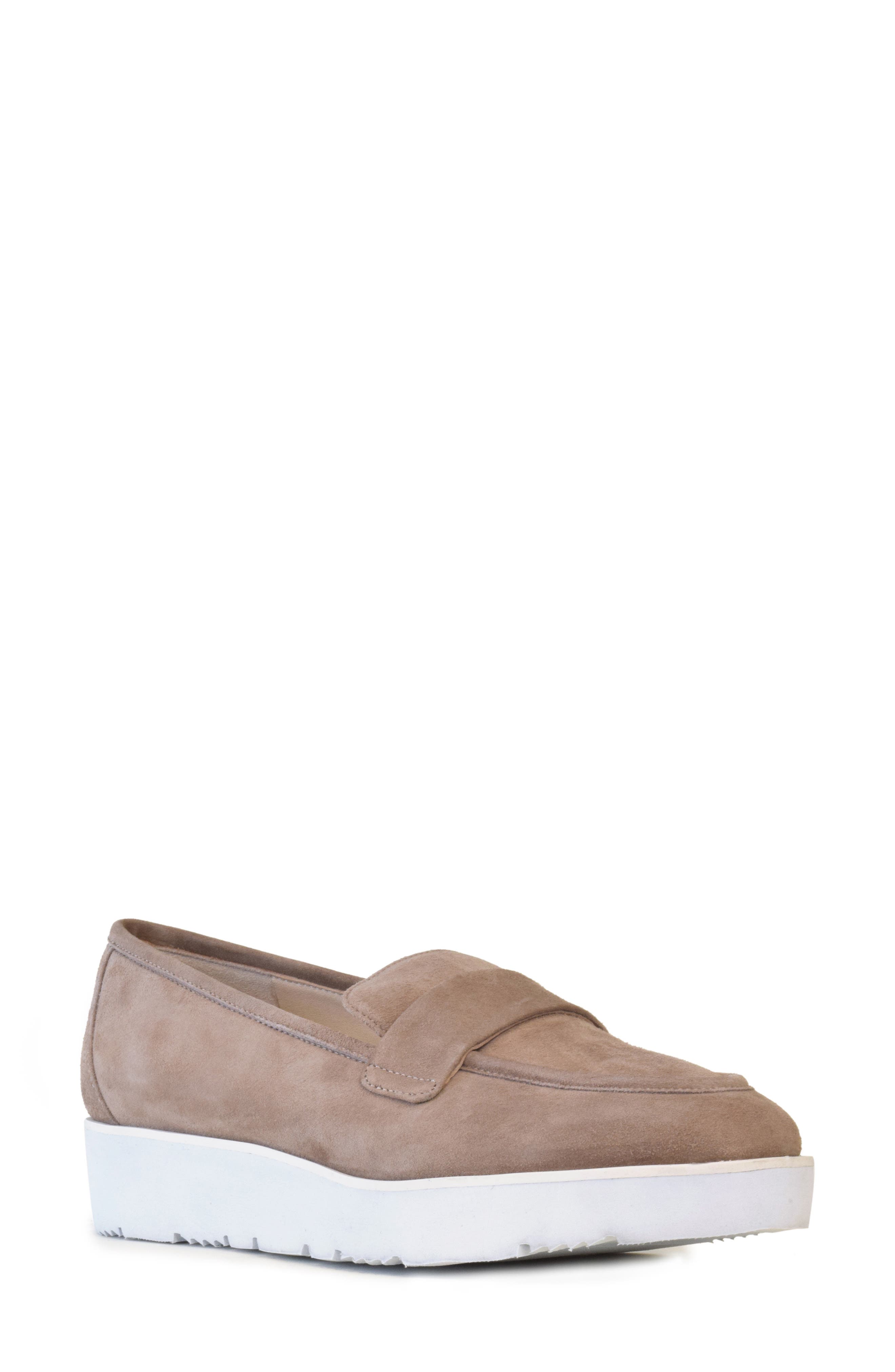 wide width platform loafers