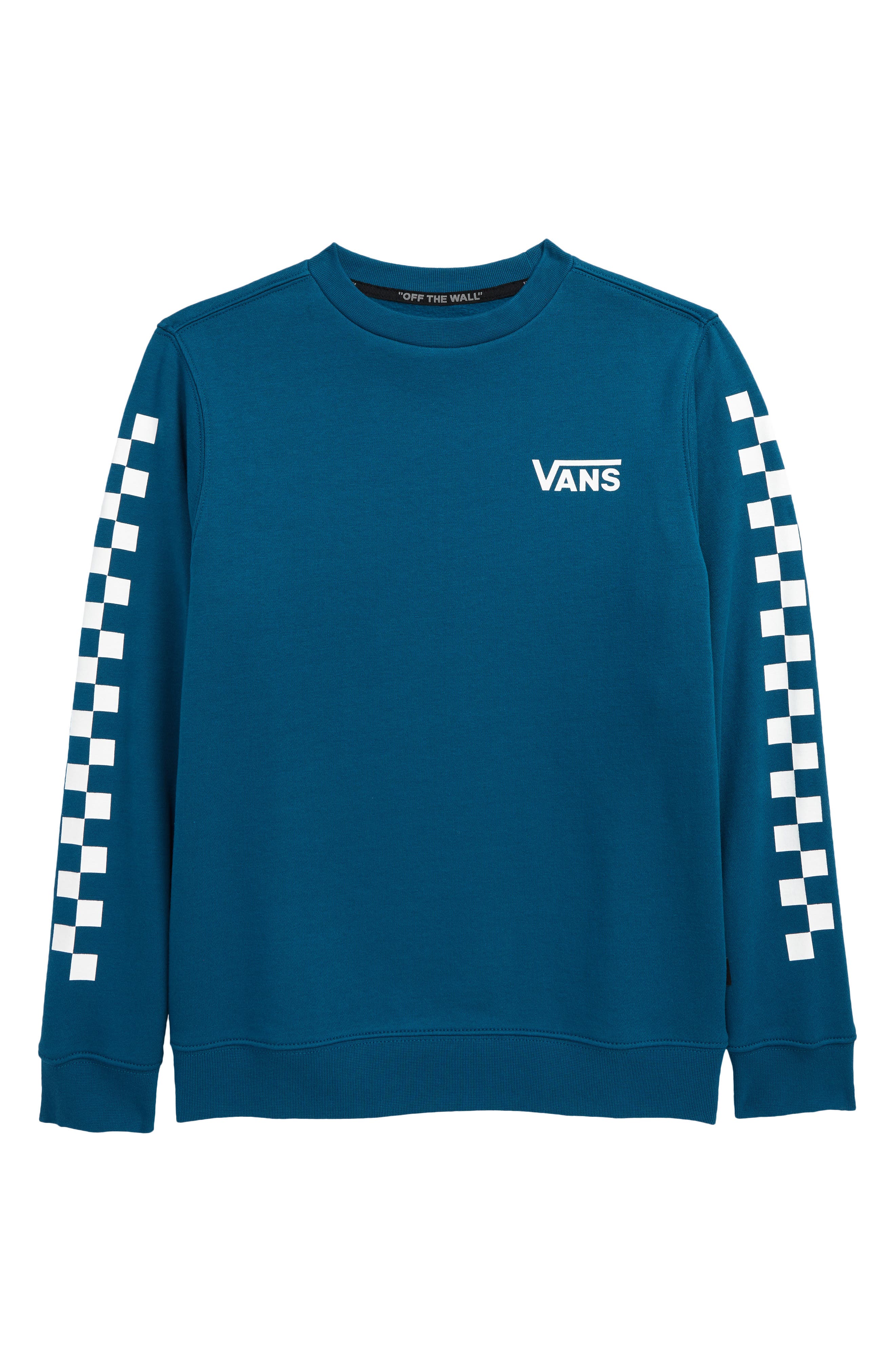 Vans Kids' Off the Wall Long Sleeve Graphic Tee in Blue Coral