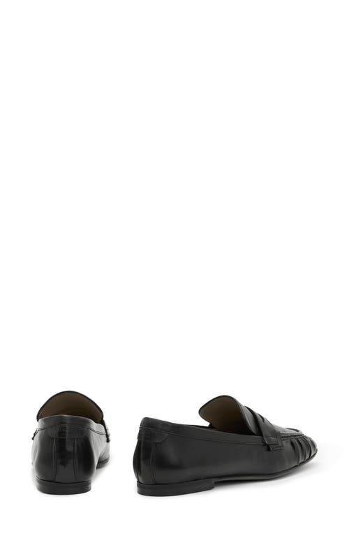 Shop Allsaints Sapphire Penny Loafer In Black