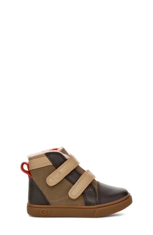 Shop Ugg(r) Rennon High Top Sneaker In Antilope/mustard/warm Red