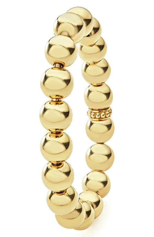 Lagos Caviar Gold Collection 18k Gold Beaded Bracelet, 12mm In Gold