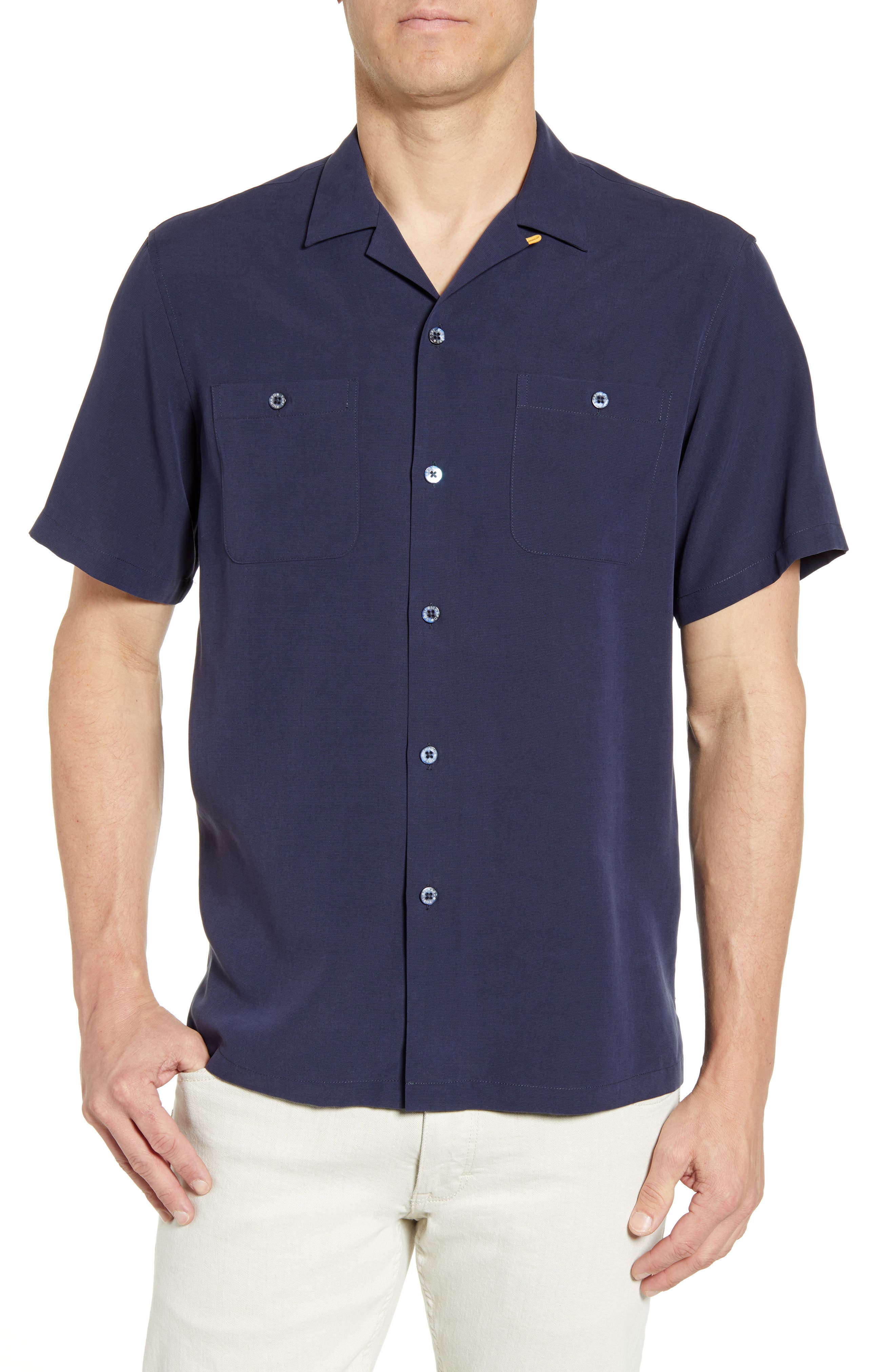 Tori Richard Aloha Clipper Regular Fit Short Sleeve Silk Blend Button-Up Shirt | Nordstrom