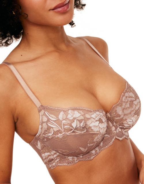 Shop Adore Me Chelsi Unlined Demi Bra In Medium Beige