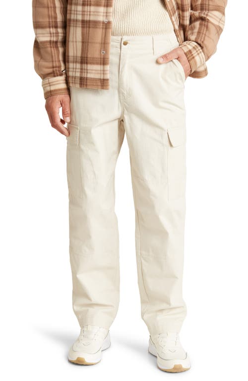 Ripstop Solid Cargo Pants in Ivory Whitecap