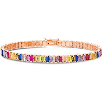Lesa Michele Baguette Tennis Bracelet