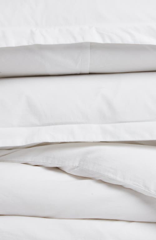 Nordstrom Organic Cotton Percale Duvet & Shams Set In White
