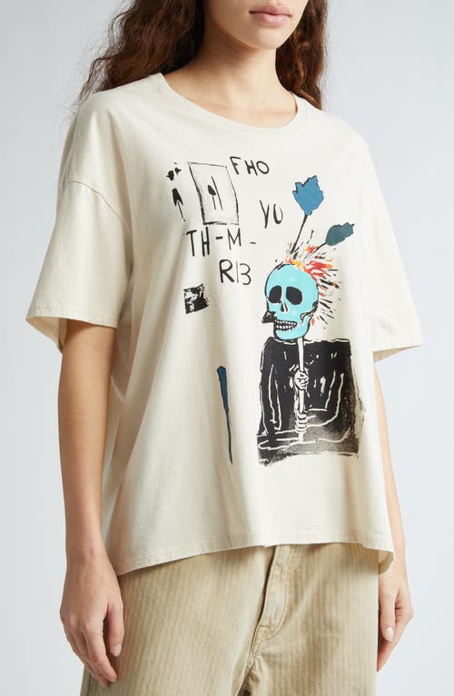 Shop R13 Punk Sketch Relaxed Fit Graphic T-shirt In Natural