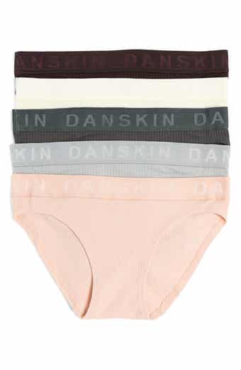 DKNY Women's Seamless Litewear Cut Anywhere Thong Panty, Storm, Large