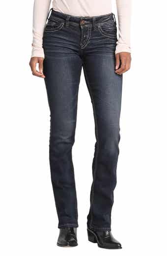 Silver Jeans Junior's Tuesday Low Rise Slim Bootcut Jean, Indigo, 25x33 :  : Clothing, Shoes & Accessories