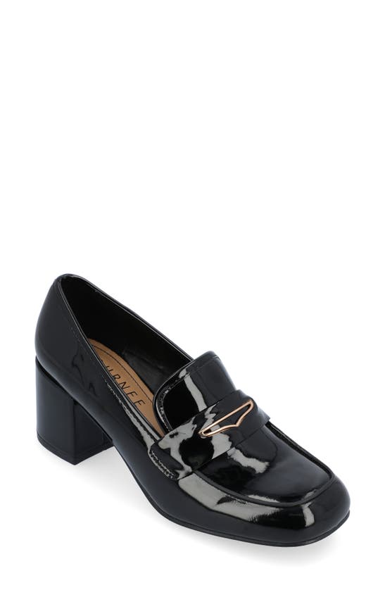 Journee Collection Tru Comfort Foam Liyla Pump In Patent/ Black