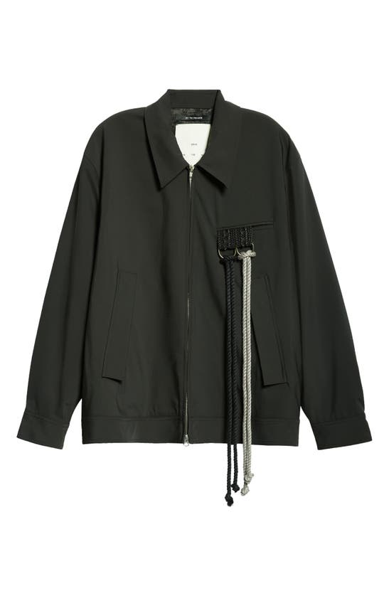 Shop Song For The Mute Dangling Rope Coach's Jacket In Black