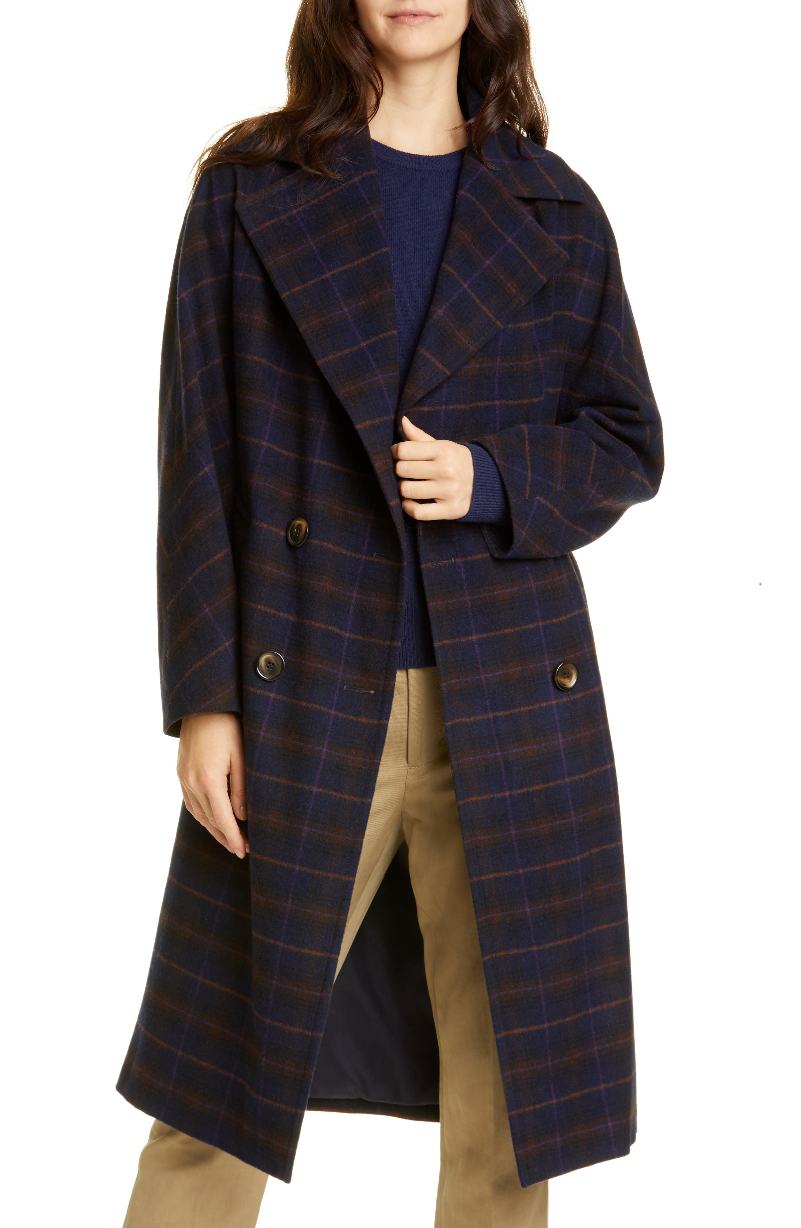 helene berman check coat