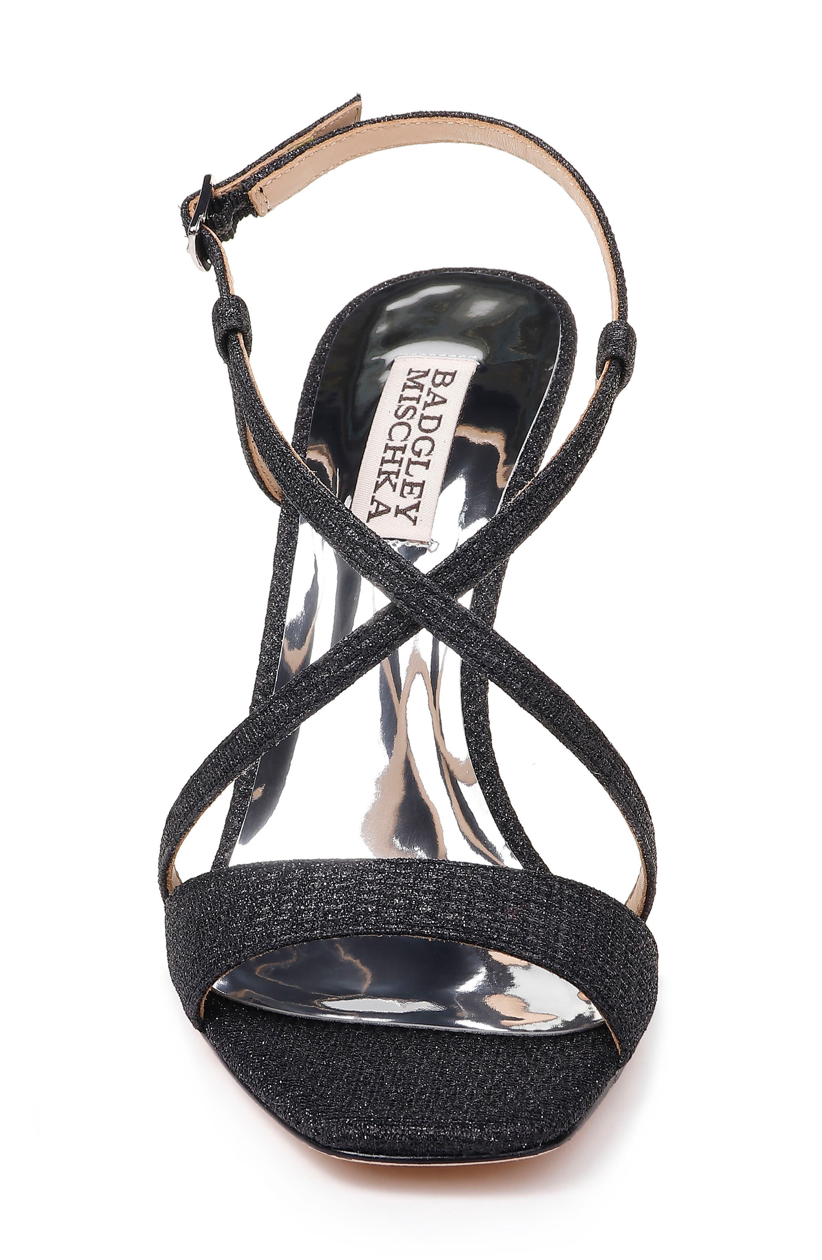 Badgley Mischka Sparkly Block Heel Sandal Nordstrom Rack