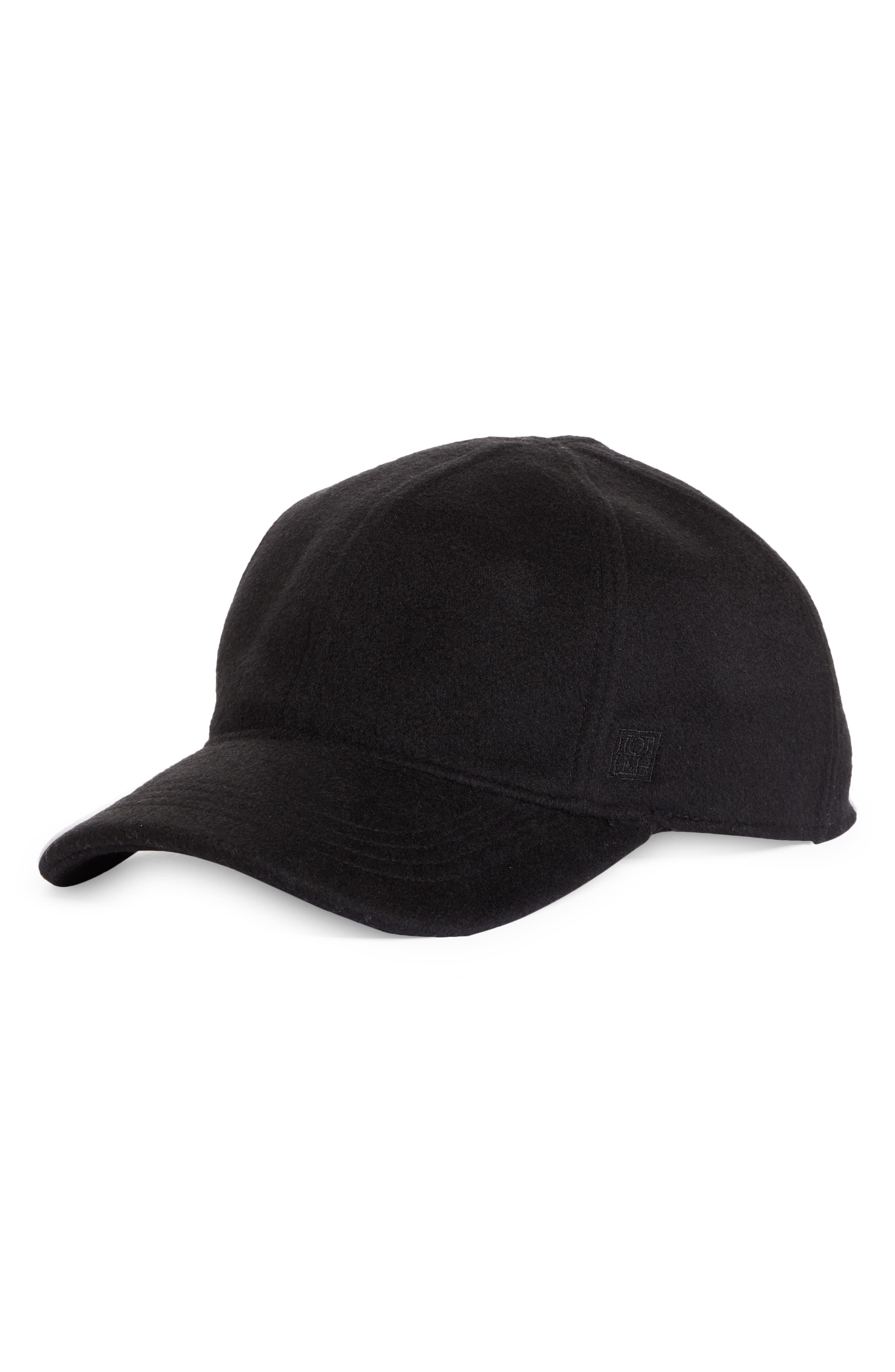Totême Black Wool Double Baseball Cap | Smart Closet display picture 2