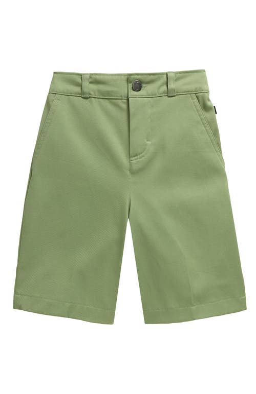 Shop Nike Kids' Flat Front Stretch Chino Skate Shorts In Oil Green/jade Horizon