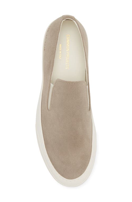 Common Projects Suede Slip-on Sneakers In Earth