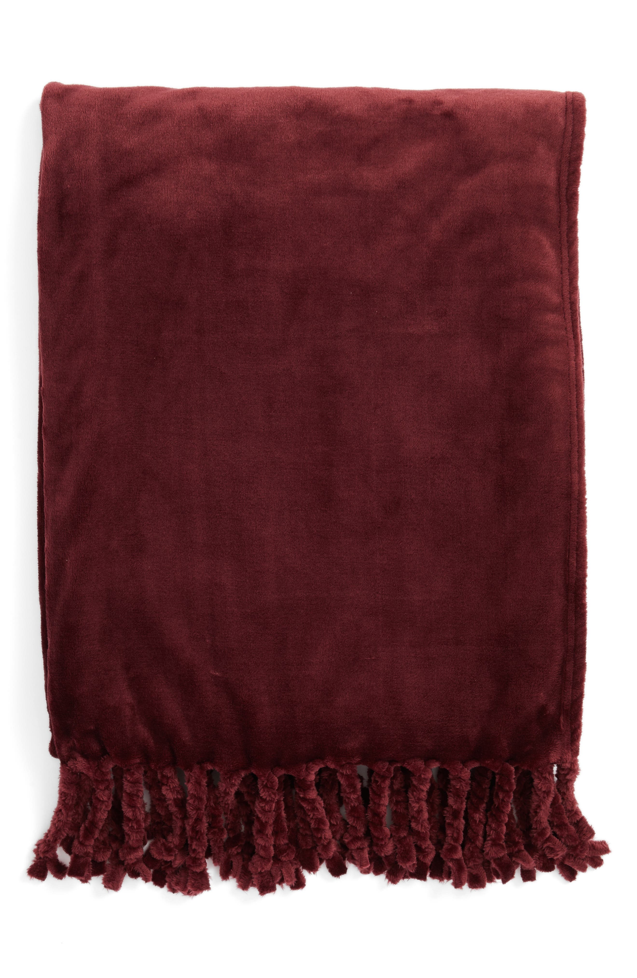 NORDSTROM AT HOME,
                            Kennebunk Bliss Plush Throw,
                            Main thumbnail 311, color,
                            602